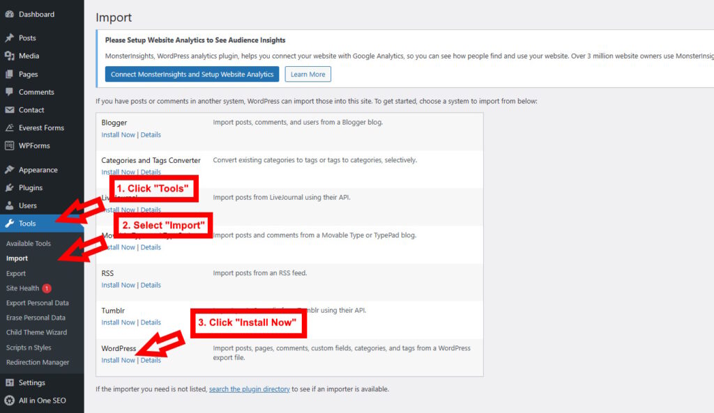How to export all contact form 7 forms to another website (with screenshots) 4 wp import